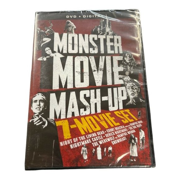 Monster Movie Mashup - 7 Film Collection (DVD) Horror Cult - Picture 1 of 2